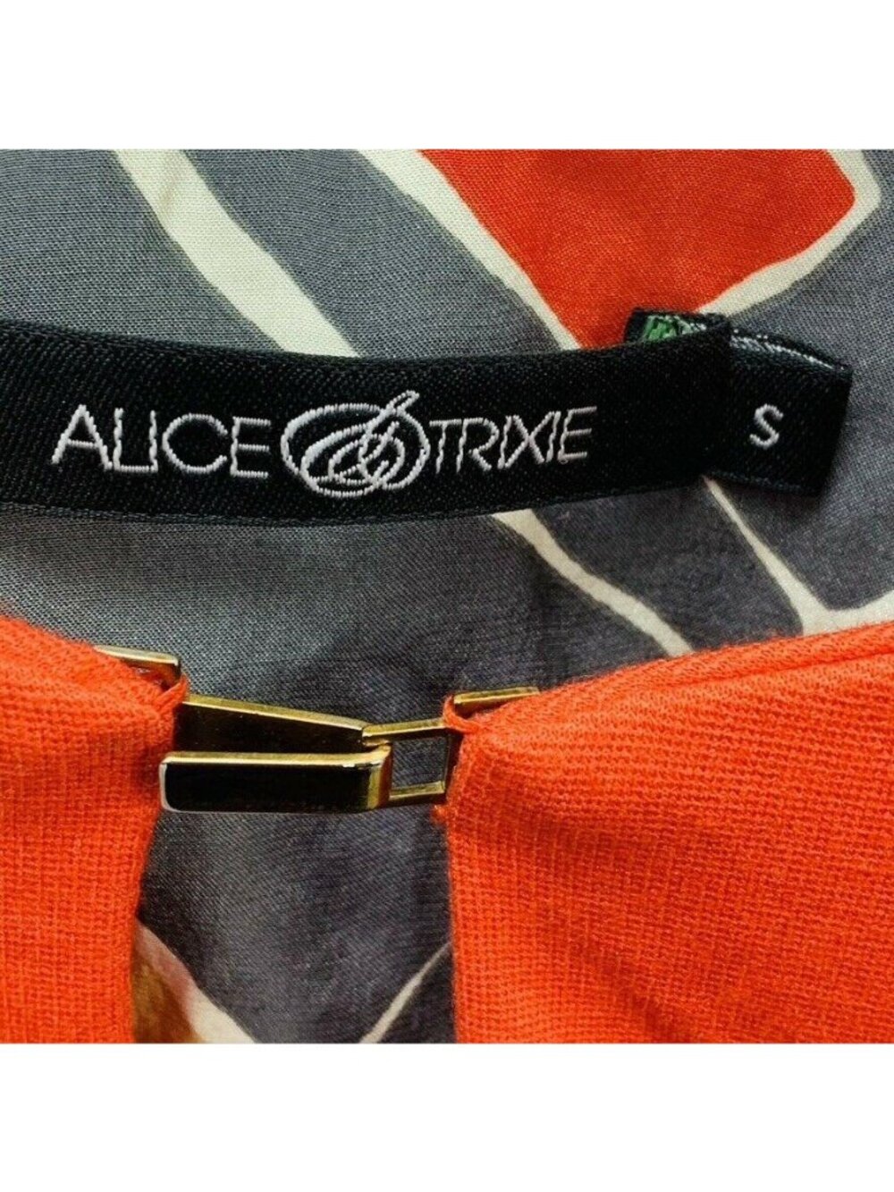 ALICE & TRIXIE Vintage 60's Inspired Preppy Size S Color Block Mod Shift Dress - Picture 6 of 6